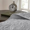 Sapphtopaz Bedding Comforter Set Classic Solid Color with Patterned Quilting Quilt Set - 2 of 3