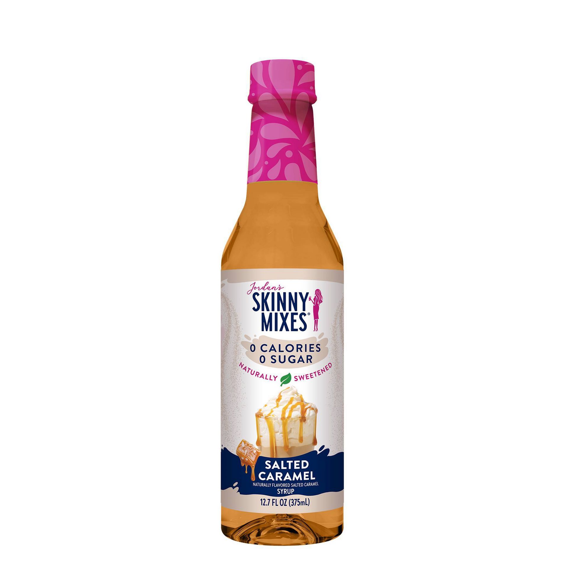 Jordan's Skinny Mixes Naturally Sweetened Sugar Free salted Caramel Coffee Flavoring Syrup - 12.7 fl oz