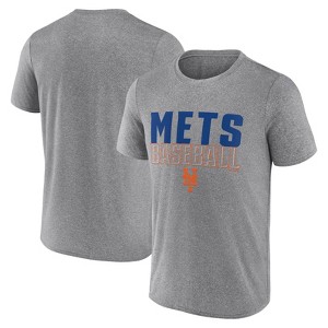 MLB New York Mets Men's Gray Athletic T-Shirt - 1 of 3