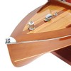 Chris Craft Runabout Wooden Model 7.75" – Handcrafted Display By Old Modern Handicrafts - 2 of 4