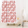 Showmemars Christmas Quilt Pattern Shower Curtain White - Deny Designs - image 2 of 3