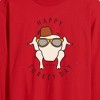 Men's - Friends - Happy Turkey Day Long Sleeve Graphic T-Shirt - 2 of 3