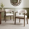 Christopher Knight Home Darien Upholstered Rubberwood Dining Chairs (Set of 2) - 2 of 4