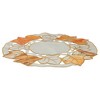 Heritage Lace 12" White and Beige Embroidered Fall Leaf Thanksgiving Doily - 2 of 3