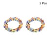Unique Bargains Dining Table Decoration Acrylic Decorative Multicolored Artificial Crystal Napkin Rings - 3 of 4