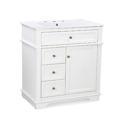 Dexmalle 30" Bathroom Vanity with Multi Storage