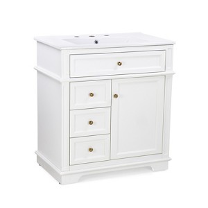 Dexmalle 30" Bathroom Vanity with Multi Storage - 1 of 4