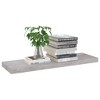 vidaXL Floating Wall Shelf Concrete Gray 31.5"x9.3"x1.5" MDF - 2 of 4