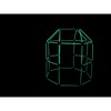Funphix 77 Pc Fort Building Kit with Glow in the Dark Sticks - Fun Construction Toy for Age 5+  (Blue and Green balls) - 4 of 4