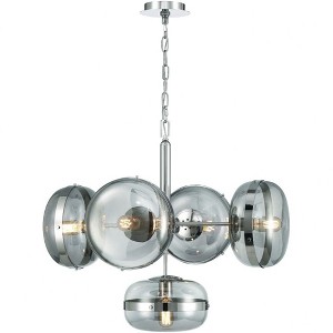 Eurofase Lighting Nottingham 5 - Light Chandelier in  Nickel - 1 of 4