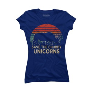 Junior's Design By Humans rhino By ZeusSE T-Shirt - 1 of 3