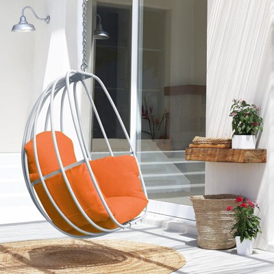 DSVIMOY Hanging Egg Chair, Hammock Swing Chair with Hanging Kit, Orange, 47.2"*26"*33.5"