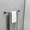 BWE 4-Piece Bath Hardware Set with Towel Bar Hand Towel Holder Toilet Paper Holder Towel Hook Square - 2 of 4