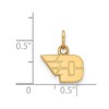 Black Bow Jewelry 14k Yellow Gold Plated Sterling Silver Dayton Flyers NCAA Extra Small Pendant - 2 of 3
