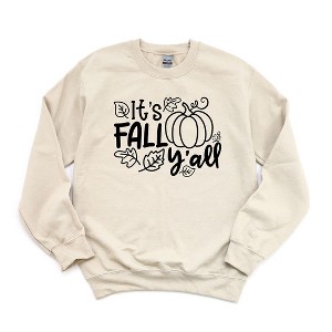 Simply Sage Market Women's Graphic Sweatshirt It's Fall Y'all Leaves - 1 of 2