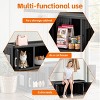 Kumasinova Versatile 3-Chamber Cat House,Outdoor Cat Shelter with Weatherproof Design,Ideal Spacious Indoor Cat Furniture for Multiple Pets,Black - 4 of 4