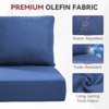 Buenhomino 6-inch Outdoor Cushion Set, 24"x24" Replacement Water Resistant Zippered Cushion for Chairs，8 Colors - 3 of 4