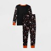 Kids' Mickey Halloween 2pc Sleep Pajama Set - Black - 2 of 3