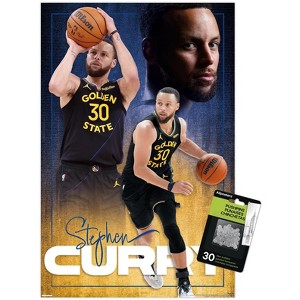 Trends International NBA Golden State Warriors - Stephen Curry 25 Unframed Wall Poster Prints - 1 of 4