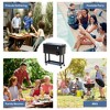 Wooakway 80 QT Patio Ice Chest with Wheels Rolling Cooler with Drainage Plug Outdoor Cooler Cart for Party Gatherings - 2 of 4