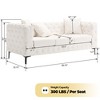 80.75 in. Contemporary Couch Square Arm 3-Seater Removable Cushions Sofa-Morden Fort - 4 of 4