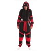 #followme Mens One Piece Character Adult Bodysuit Hooded Xmas Pajamas - 4 of 4
