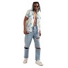 Campus Sutra Men Men's EcoLiva Multicolour Rhombus Strokes Shirt - 3 of 4