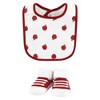 Hudson Baby Infant Boy Cotton Bib and Sock Set, Apple Orchard, One Size - 4 of 4