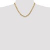 Black Bow Jewelry Men's 6mm, 10k Yellow Gold, Concave Figaro Chain Necklace - 2 of 4