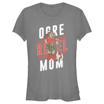 Juniors Womens Shrek Ogre Rebel Mom  T-Shirt -  -