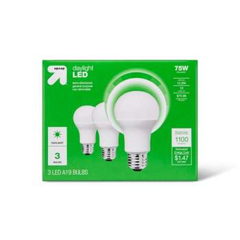 LED 75W 3pk Daylight CA Light Bulbs - up & up™