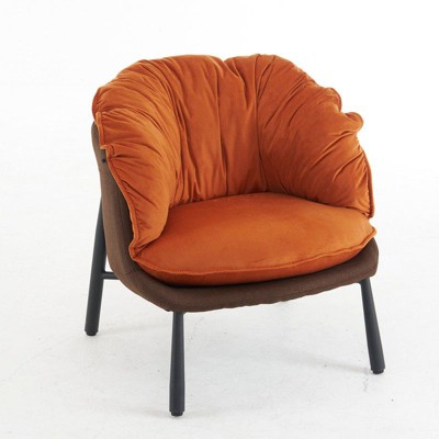Karl Home Velvet  Lounge Chair Accent Chair