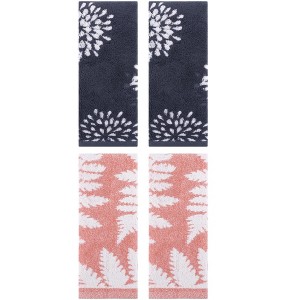 REGALWOVEN 4 Pcs Bathroom Pure Cotton Absorbent Soft Decorative Hand Towel - 1 of 4