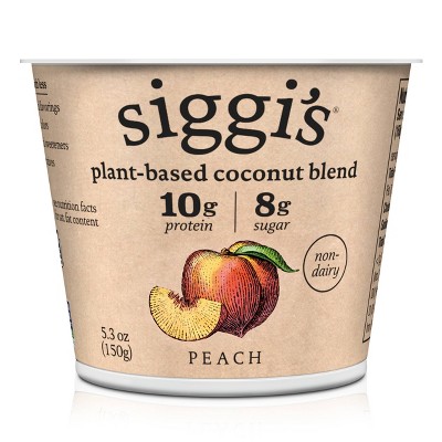 Siggi's Plant-Based Coconut Blend Yogurt Peach - 5.3oz