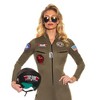 Top Gun Women's US Navy Pilot Costume Jumpsuit - 2 of 4