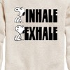 Boys' - Peanuts - Snoopy Inhale Exhale Graphic Long Sleeve Fleece Sweatshirt - 2 of 4