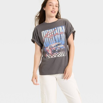 Women's Kane Brown Racing Short Sleeve Graphic T-Shirt - Charcoal XL