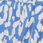 blue sky white print