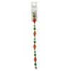 Crystal Lane DIY Mixed Material Red Green and Silver 7" Designer Holiday Christmas Bead Strand - 3 of 4