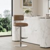 Spruce&Spring Modern Adjustable Swivel Bar Stools Set Back and Arched Footrest - 3 of 4