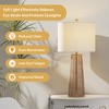 Maxax Rattan Boho Geometric Nightstand Lamp - 3 of 4