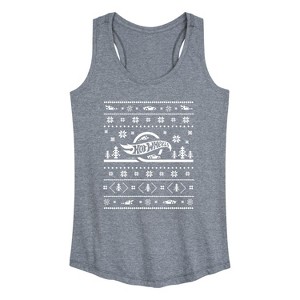 Women's - Hot Wheels - Holiday Merchandise Graphic Racerback Tank - 1 of 4
