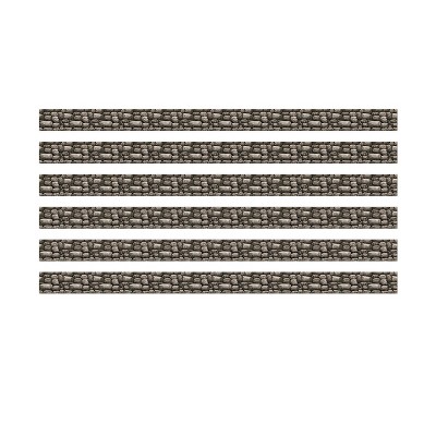 Eureka® Curiosity Garden Stone Wall Deco Trim®, 37 Feet Per Pack, 6 Packs