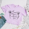 Simply Sage Market Wild and Free Flowers Boxy Crop Top - 2 of 4