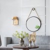 GlasFlength Decorative Wall Mirrors Wall Art Wall Mirror Classic Mirror Circle Mirror Vanity Mirror for Living Room, Black, 29.5"*1.8"*29.5" - 4 of 4
