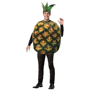 Imposta Costumes Adult Get Real Pineapple Costume Bodysuit Yellow One Size - 1 of 2