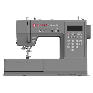 SINGER 6700C Heavy Duty Electric Sewing Machine with 411 Stitch Applications and 1 Font Option for Fashion, Costumes, and Home Decor, Grey - 1 of 4