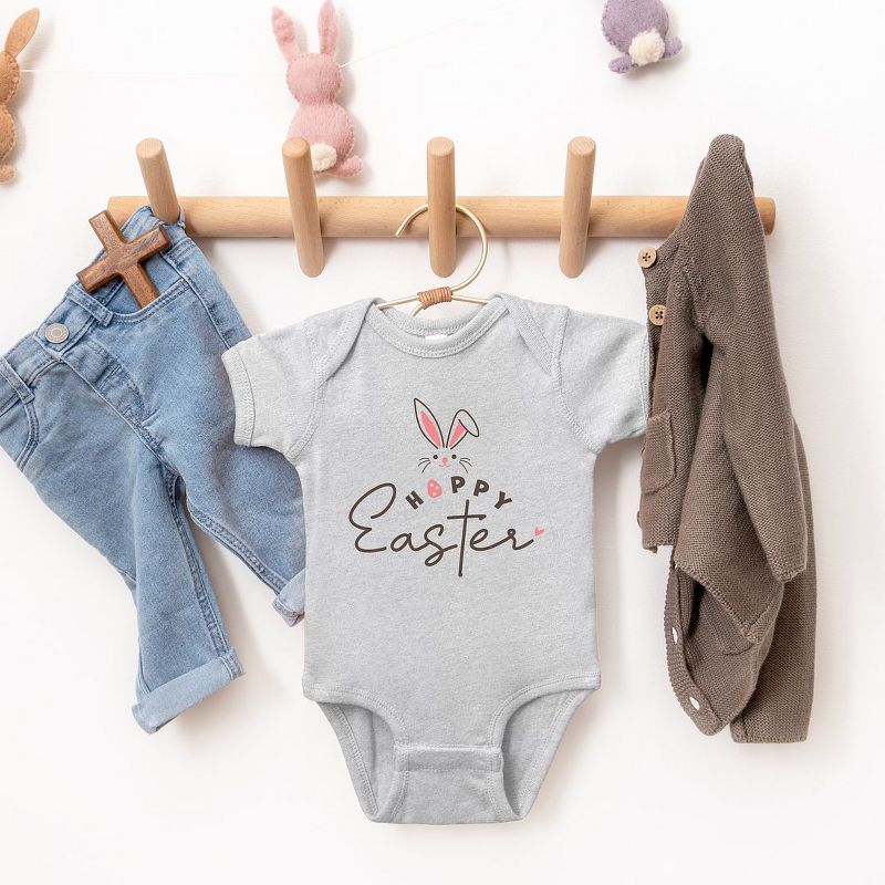 The Juniper Shop Hoppy Easter Bunny Egg Baby Bodysuit, 2 of 3