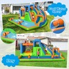 Costway Inflatable Water Slide Giant Splash Pool with Dual Climbing Walls & 680W Blower - 4 of 4