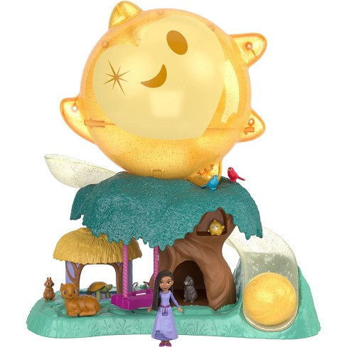 Disney's Wish Magical Star Playset with Asha of Rosas Mini Doll & 7  Surprise Wish Orbs 